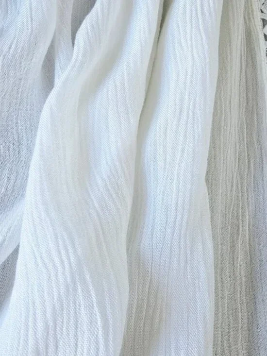 Nordstrom Women's White Kimono One Size Flowy Lace Fairy Bohemian Romantic Y2K - Picture 7 of 13